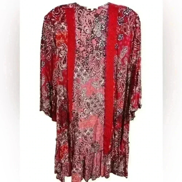 Maurices Other - Maurice’s Bandana Coverup/Kimono Red and Blue Size XS